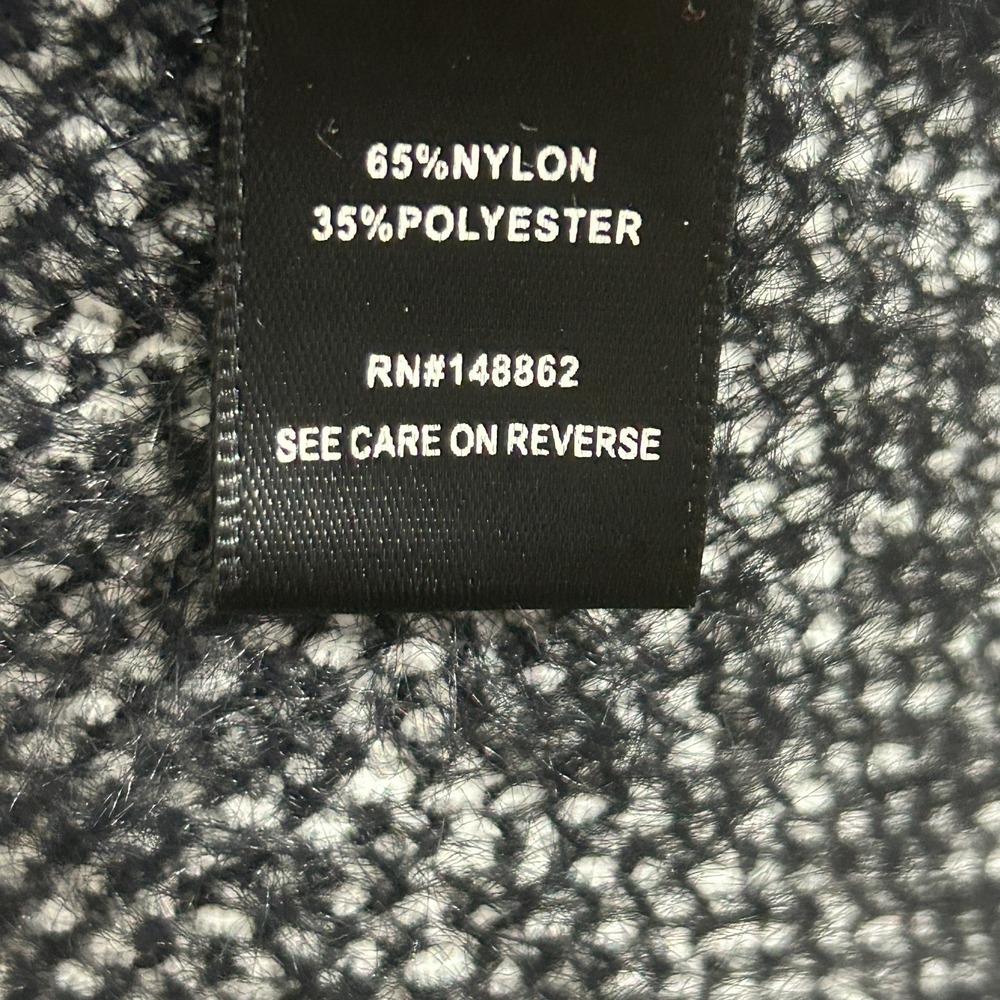 Torrid Hooded Black Sweater White Stars Open Cardigan Womens 4X Coatigan NWT - Picture 7 of 8